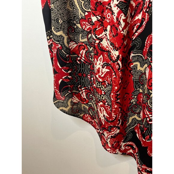 Ashley Stewart Top Womens Plus Size 26 4X Shirt Sleeveless Tunic Blouse Red Work - Picture 6 of 16